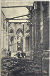 12326 Interieur van de N.H. Nicolaaskerk (Kerkhof) te IJsselstein, na de brand van 1911.N.B. De naam Kerkhof is in 1930 ...